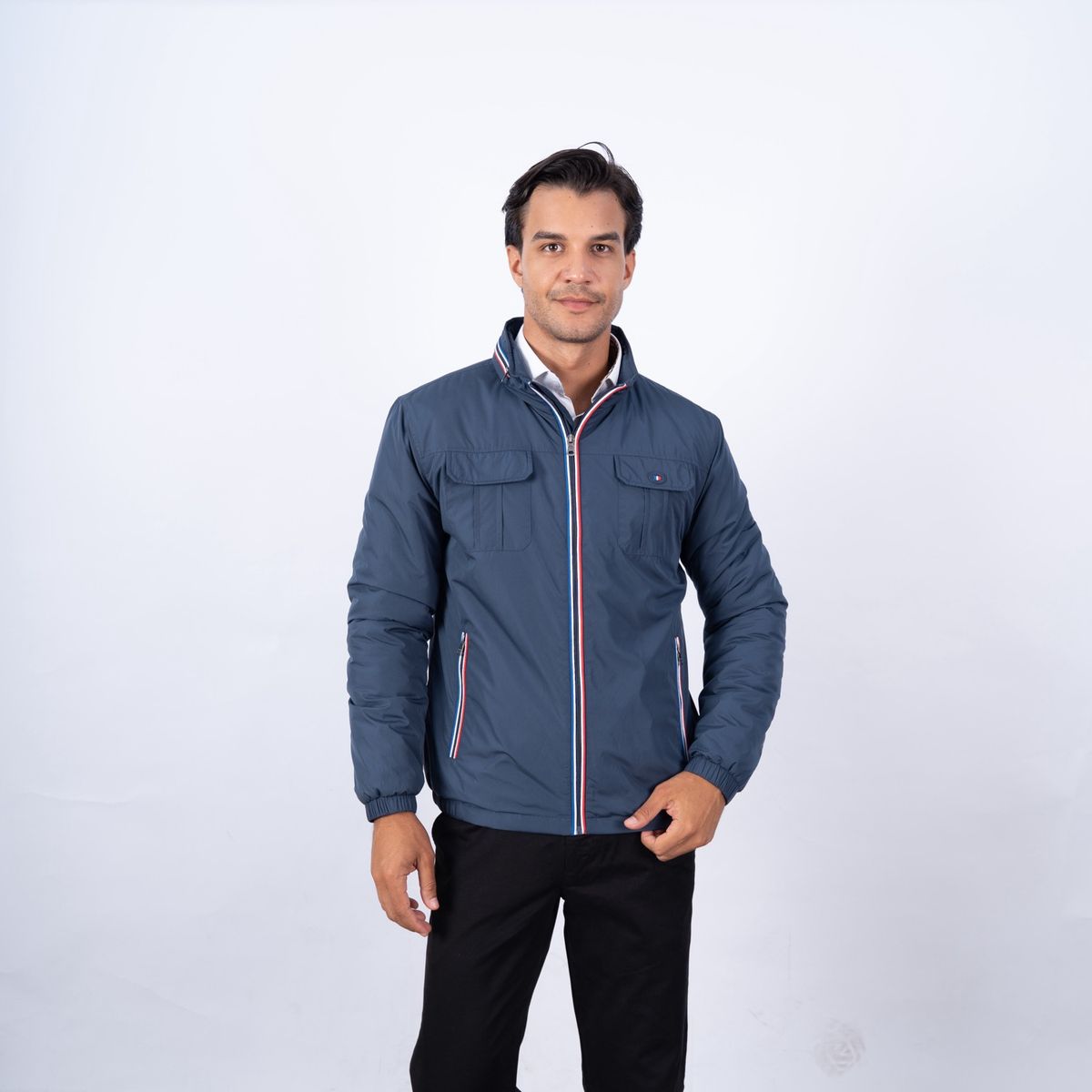 Pierre Cardin - CASACA DE NYLON ETQ AZUL PC-63107CS