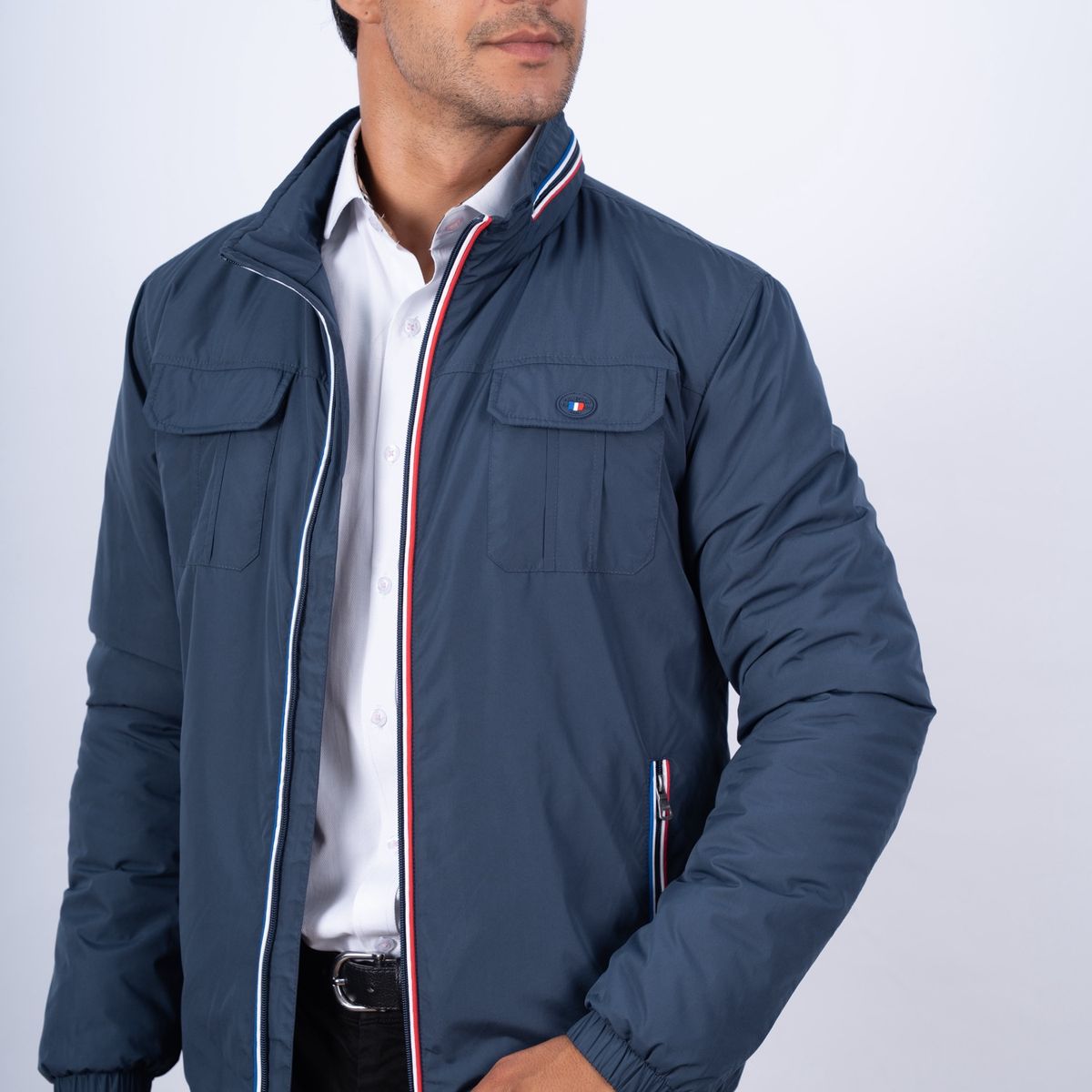 Pierre Cardin - CASACA DE NYLON ETQ AZUL PC-63107CS