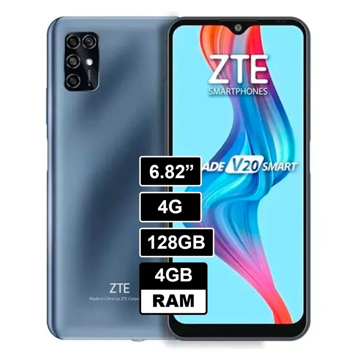 ZTE - Celular ZTE Blade V20 Smart 4GB 128GB AZUL
