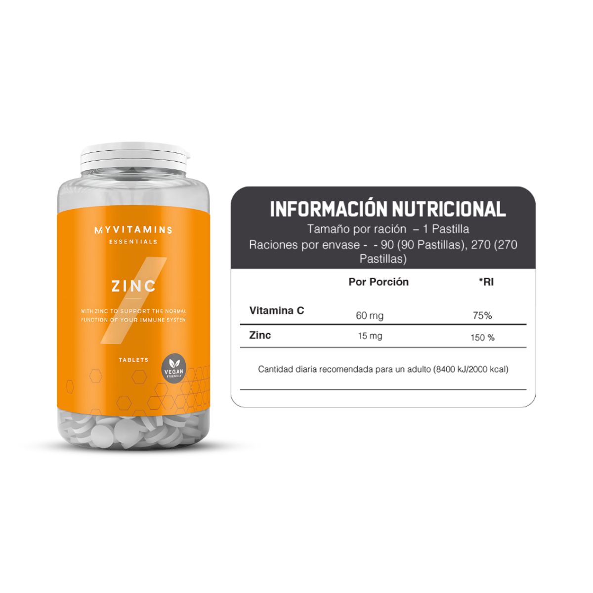 Myprotein - Zinc Myprotein - 90 Tabletas