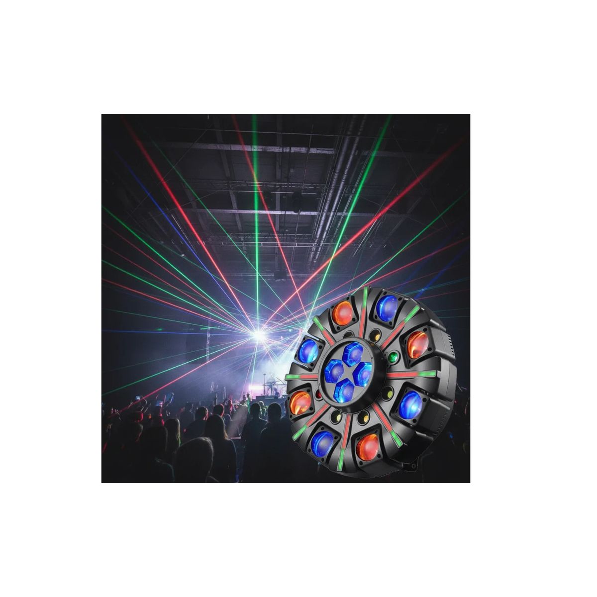 GENERICO - Luz De Discoteca Cabeza Brazos Móvil Para Fiesta Dj EVENTOS