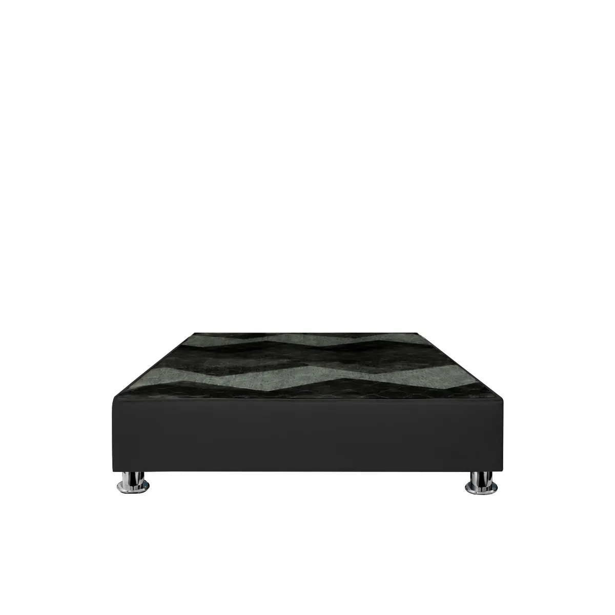 Box Tarima reforzado y acolchado + Kit inst. de patas - 2plz - Negro, marca MUEBLES MACRUMO - Foto 2
