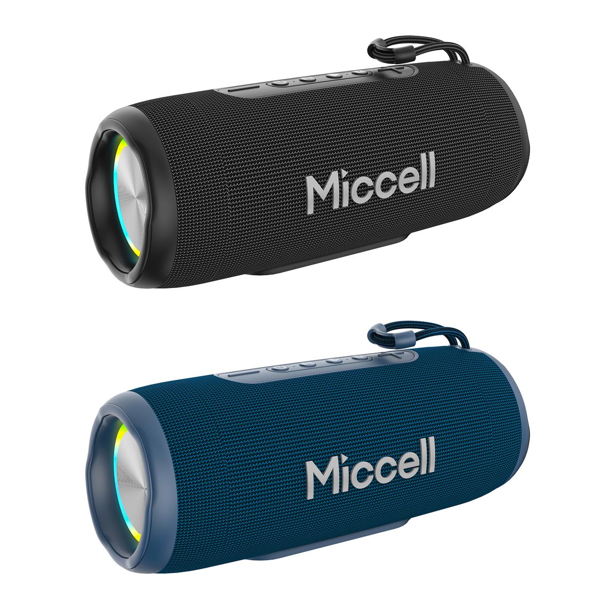 MICCELL - Miccell 2 Parlantes Bluetooth 50W Portátiles con Subwoofer para Exterior