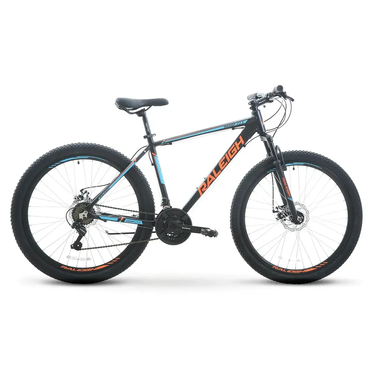 RALEIGH - Bicicleta Raleigh Sharp - Aro 27.5 - Aluminio - 21V - negro con naranja