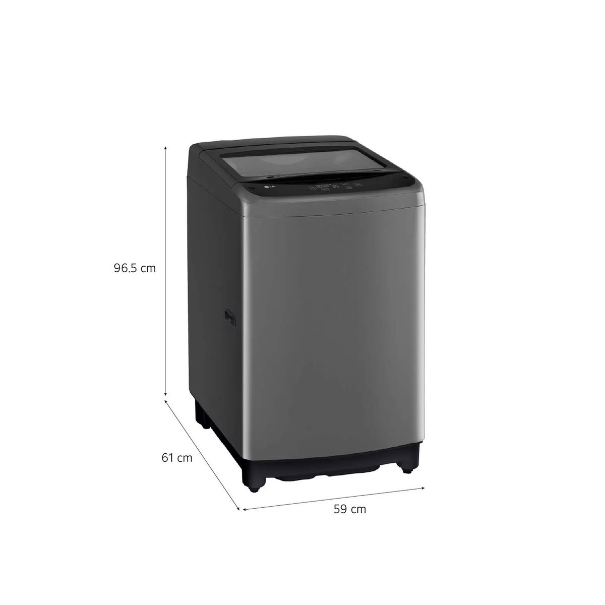 LG - Lavadora 13Kg Carga Superior Negro Claro WT13BVTB