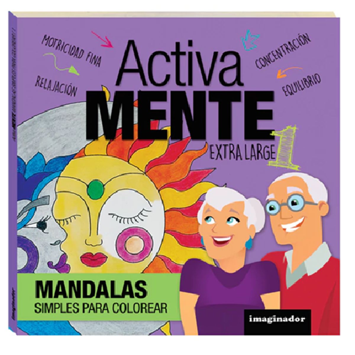 GENERICO - Libro Activa Mente Mandalas simples para colorear