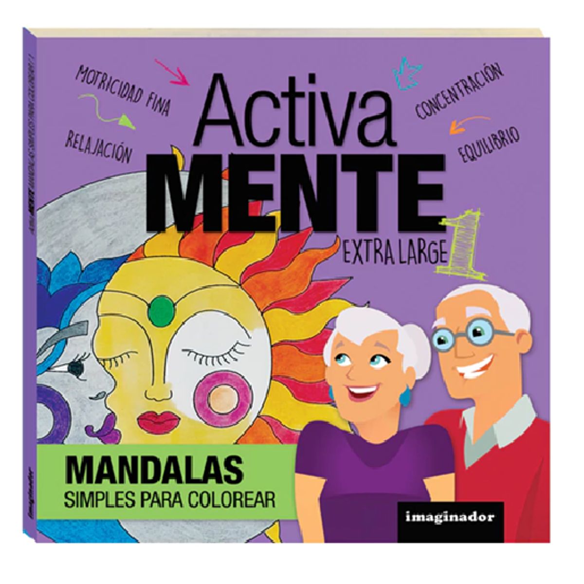 GENERICO - Libro Activa Mente Mandalas simples para colorear