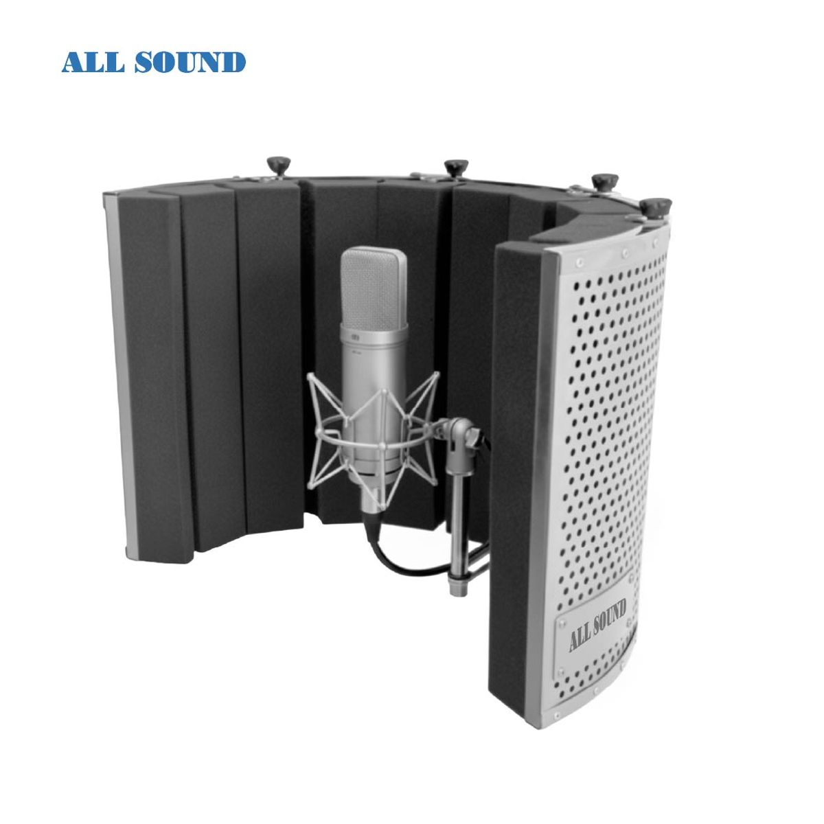 ALL SOUND - PANEL ACÚSTICO DE ESTUDIO PARA MICRÓFONO PA-PLPRO  ALL SOUND