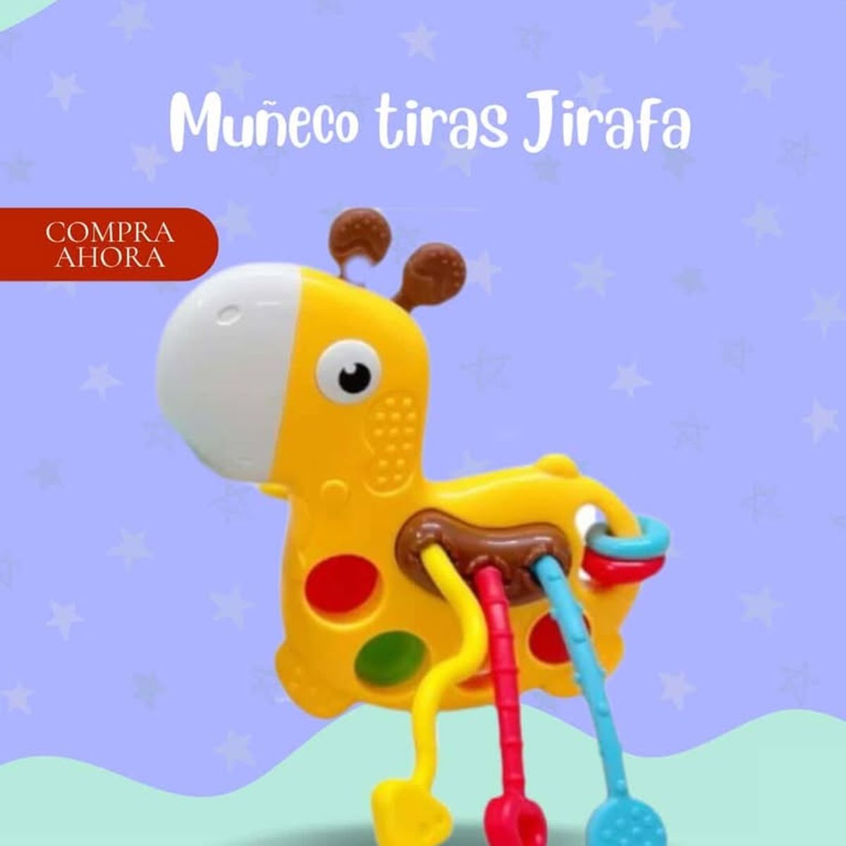 Baby - Juego de tiras JIRAFA didactico para bebé - PREMIUM
