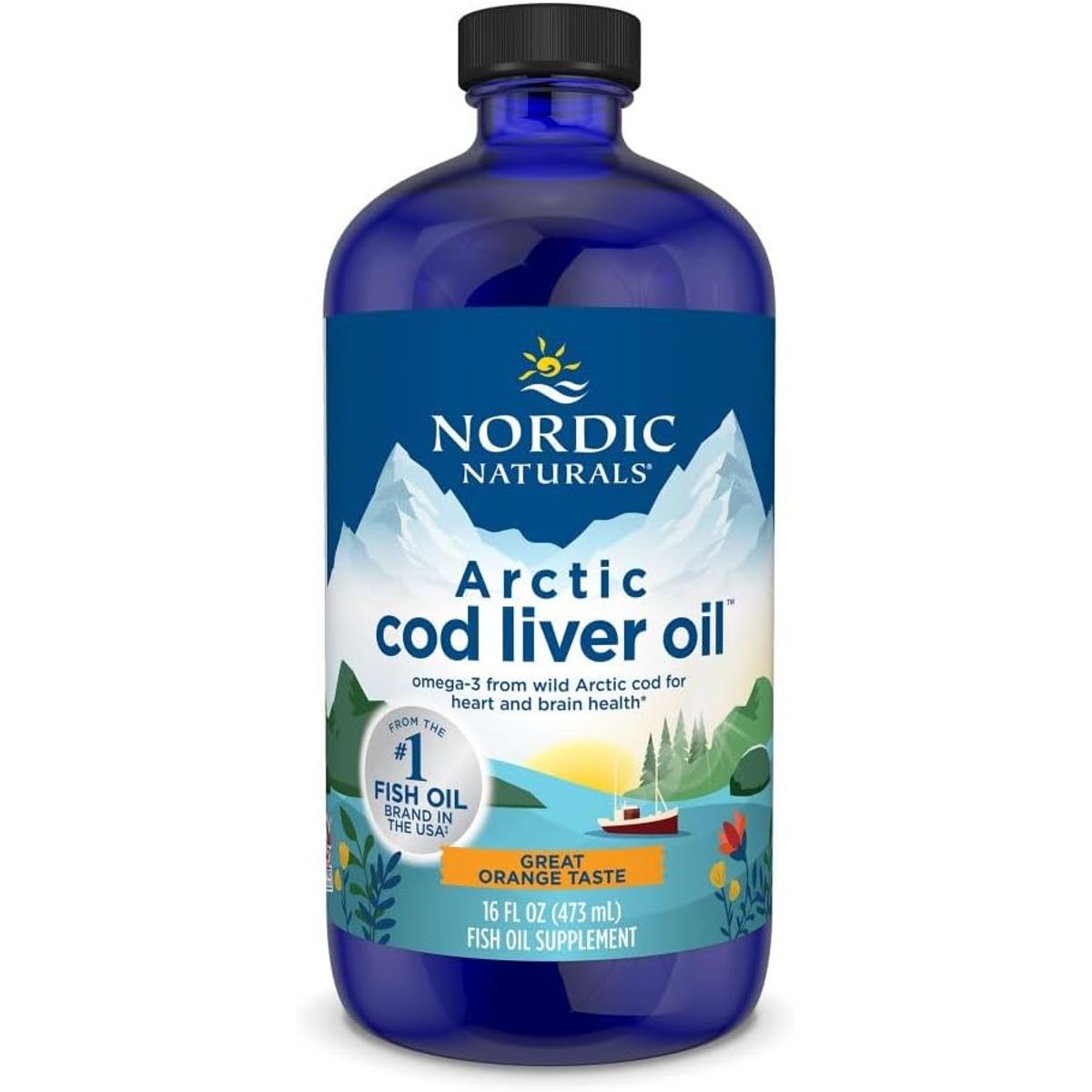 GENERICO - Nordic Naturals Aceite de hígado de bacalao ártico  naranja 16 onzas 1060 mg