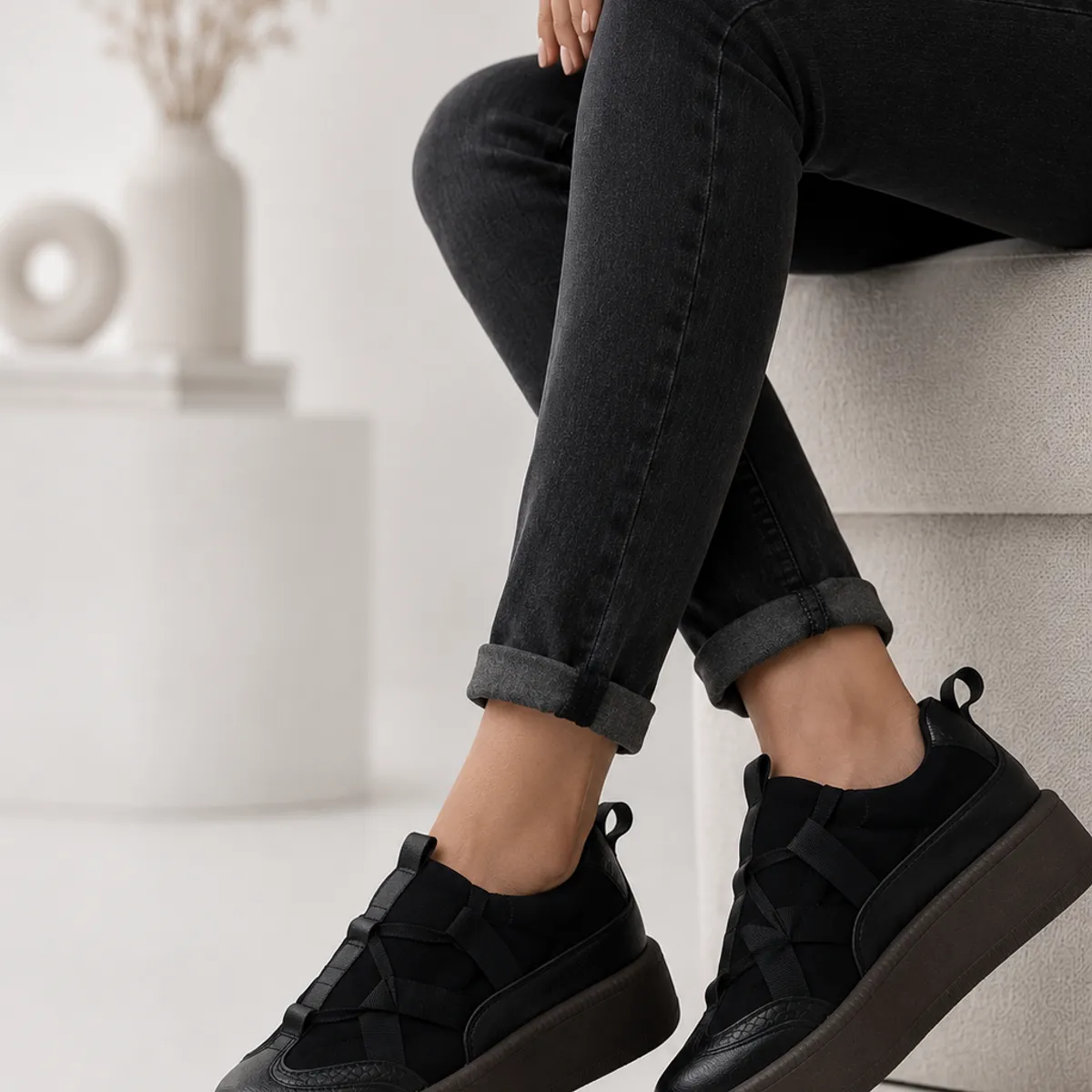 MAGDALENA SHOES - ZAPATILLAS NEGRO MUJER 880 MAGDALENA SHOES