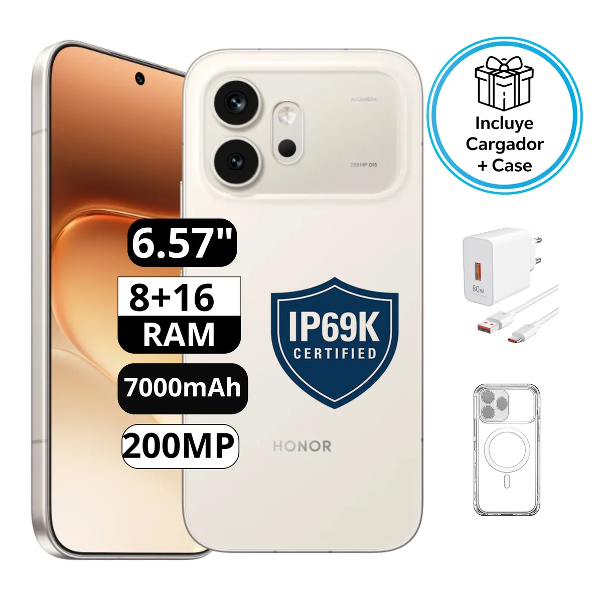 HONOR - Honor 600 5G 8RAM 256GB Dorado