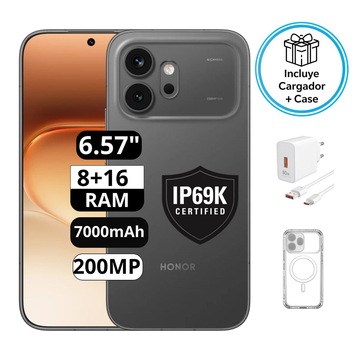 HONOR - Honor 600 5G 8RAM 256GB Negro