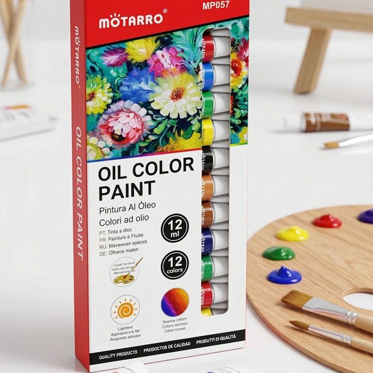 GENERICO - PINTURA AL OLEO 12 COLORES