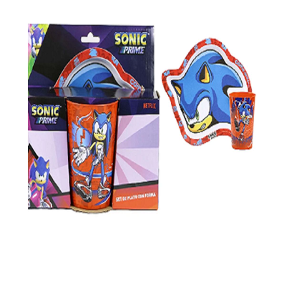 GENERICO - set plato para niños con diseño