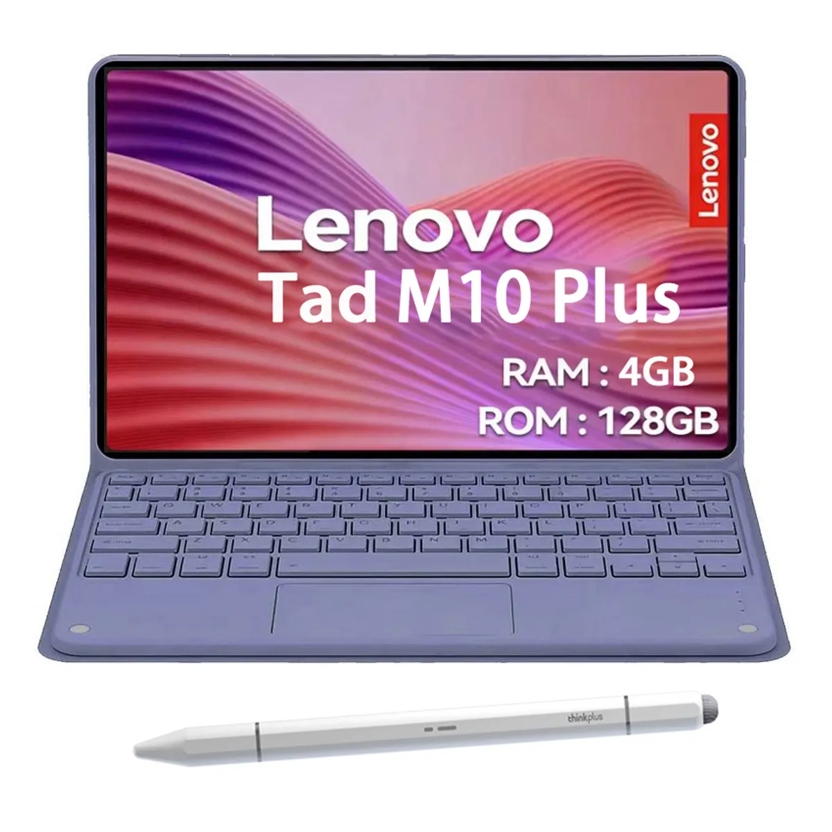 LENOVO - Lenovo Tablet M10 Plus 4GB+128GB WiFi+Teclado Púrpura+Lápiz táctil