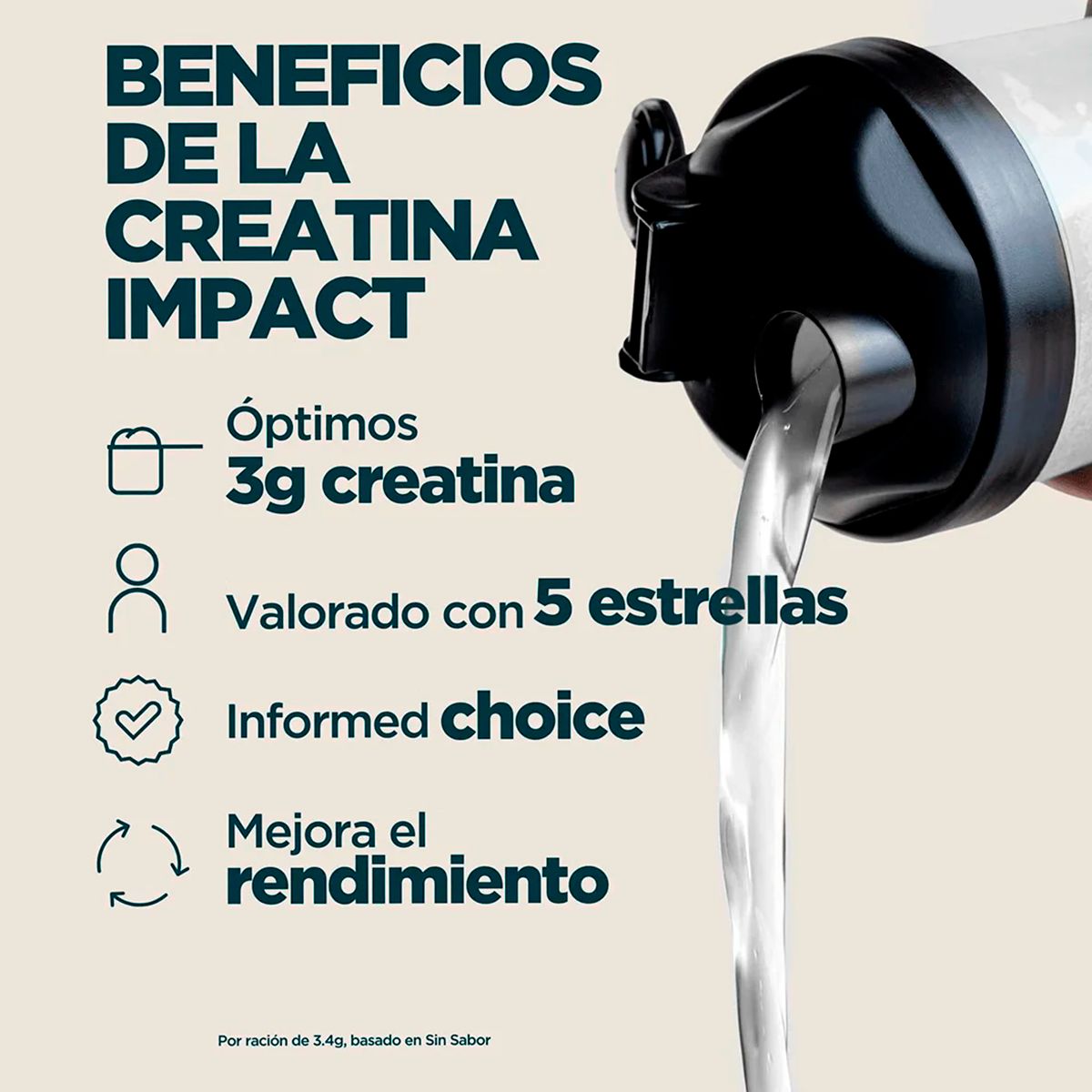 Myprotein - Creatina Monohidratado Sin Sabor 500Gr MyProtein