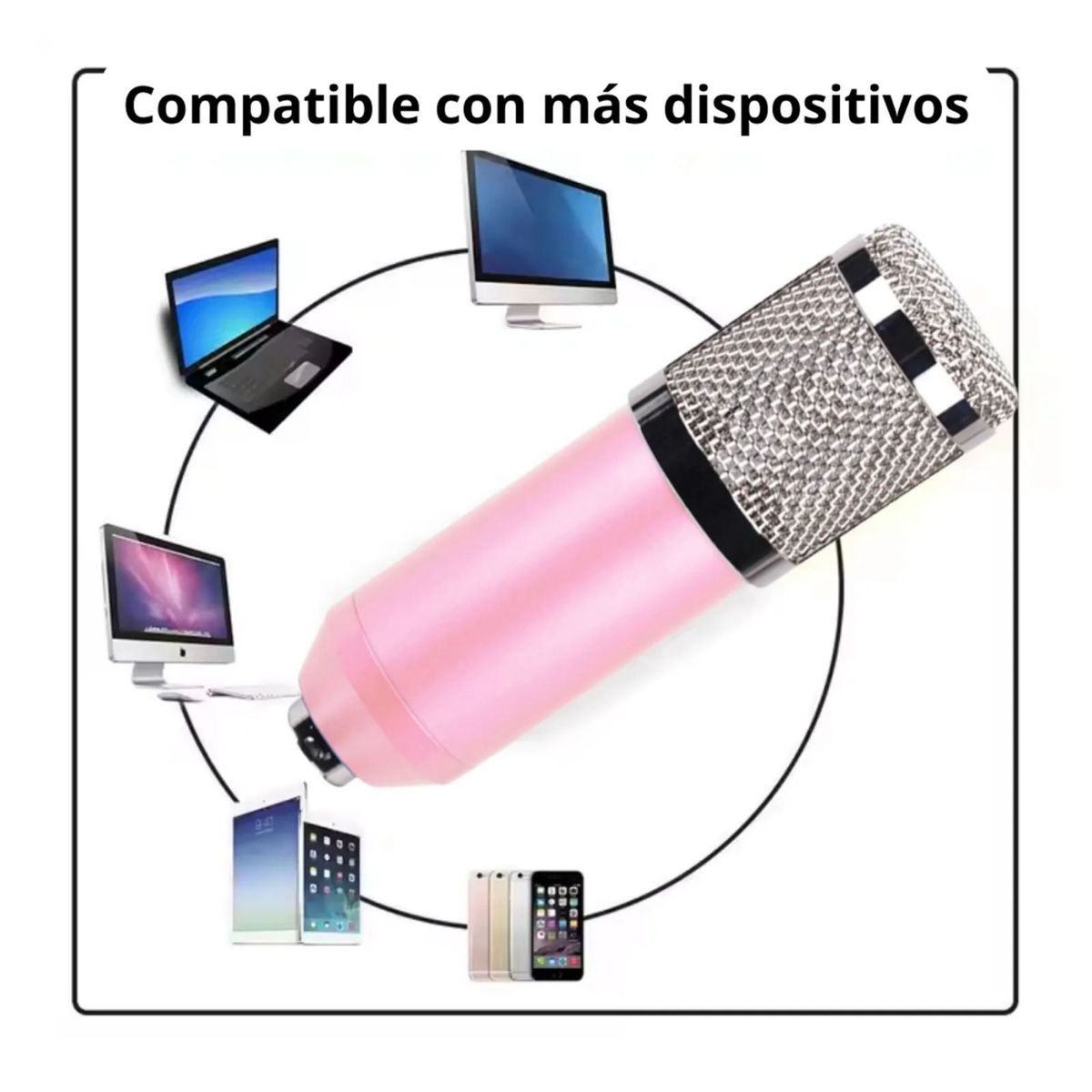 OEM - Micrófono Condensador BM800 Unidireccional 3.5mm