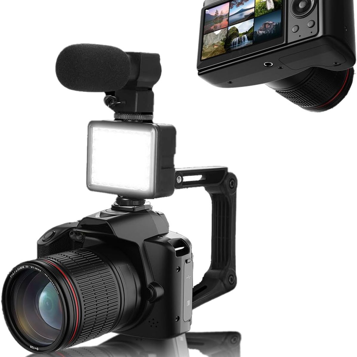 PUREPOWER - Cámara Digital De HD 64 MP Con Zoom Antivibración16x y WIFI ,Free 32GB lenovo TF card