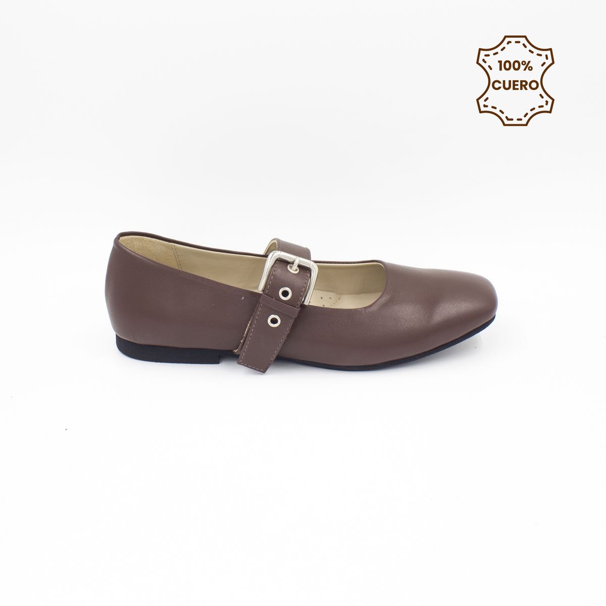 FAR WEST - Ballerinas Mujer Vienna Cuero Marrón