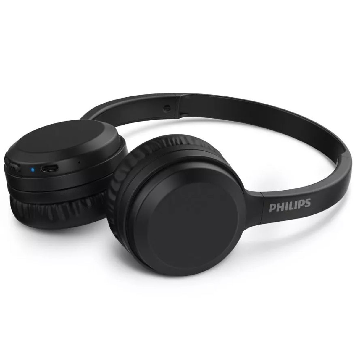 PHILIPS - AUDIFONO CON MICROFONO PHILIPS TAH1108BK BLUETOOTH 15H GIRATORIO FAST CHARGE NEGRO