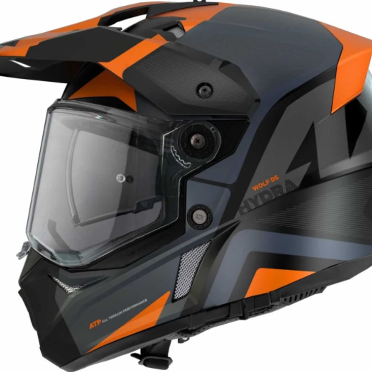 CES - CASCO MOTO AXXIS CROSS ADVENTURE MX803 WOLF HYDRA NARANJA MATE