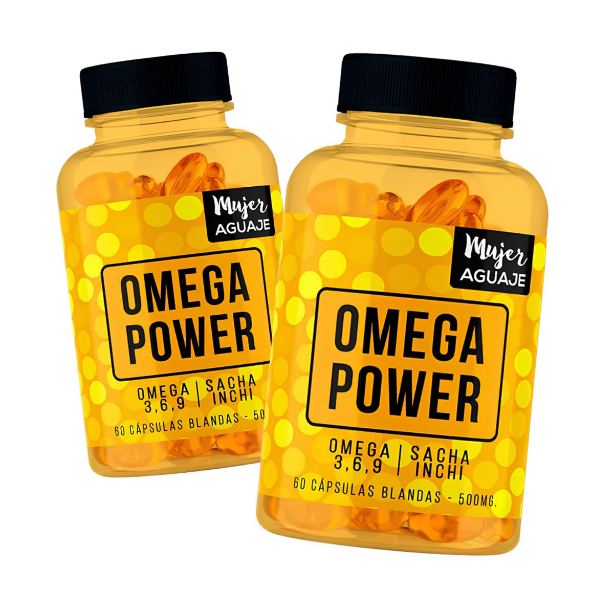MUJER AGUAJE - PACK X 02 - Omega Power - Mujer Aguaje 60 Cap