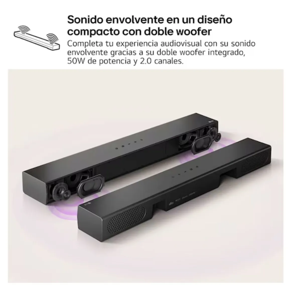 LG - SOUNDBAR LG 2.0 CANALES COLOR NEGRO MOD S20A