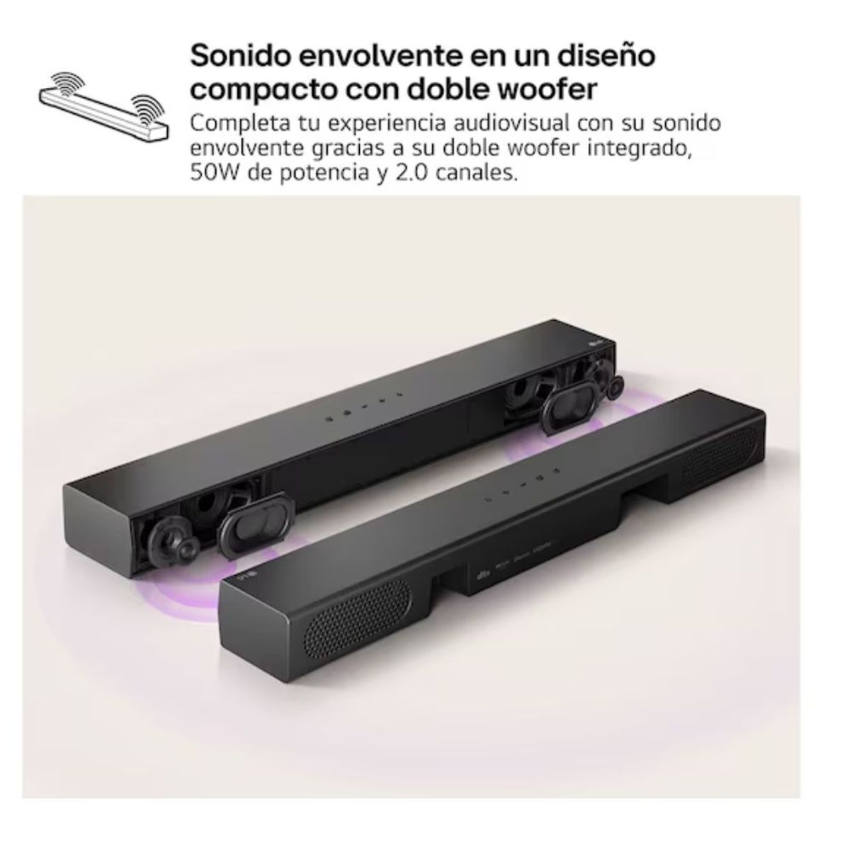 LG - SOUNDBAR LG 2.0 CANALES COLOR NEGRO MOD S20A