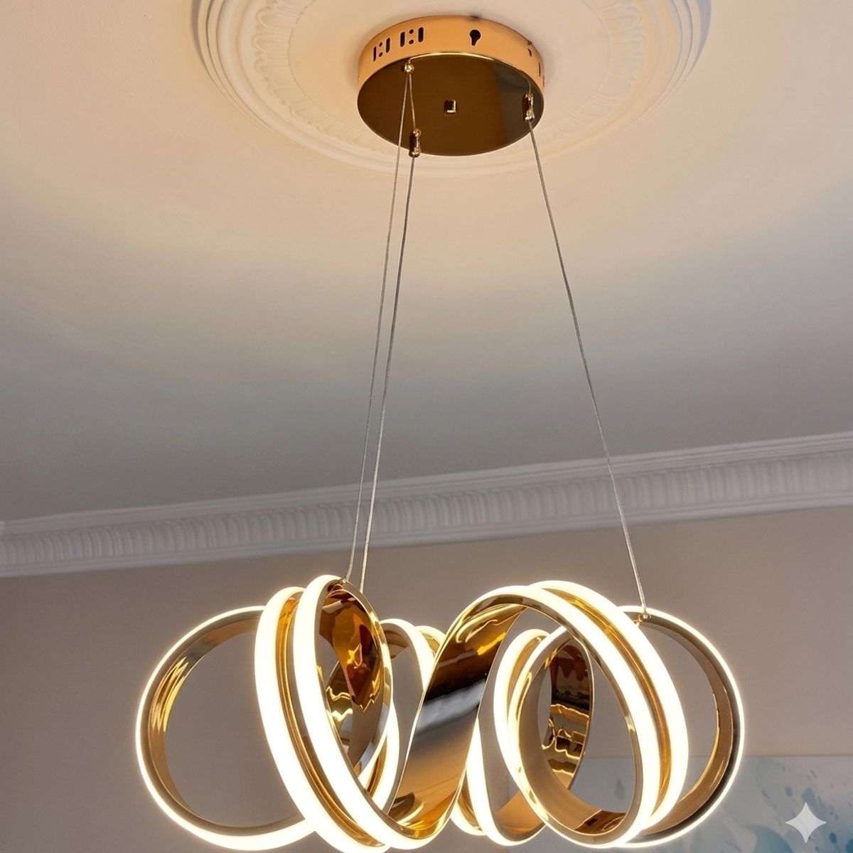 GENERICO - Lámpara Colgante Smart Led Gold