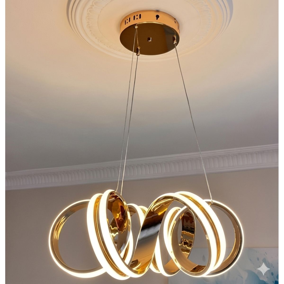 GENERICO - Lámpara Colgante Smart Led Gold