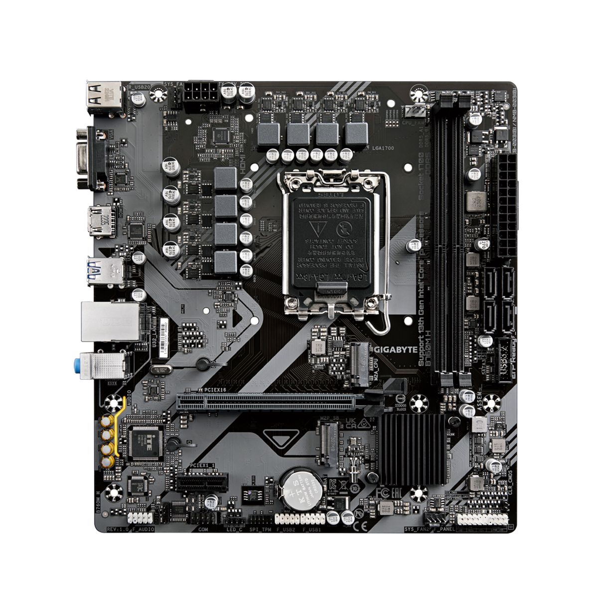 GIGABYTE - PLACA MADRE GIGABYTE LGA 1700  INTEL MB -H DDR5 HDMI D-SUB PN B760M-H