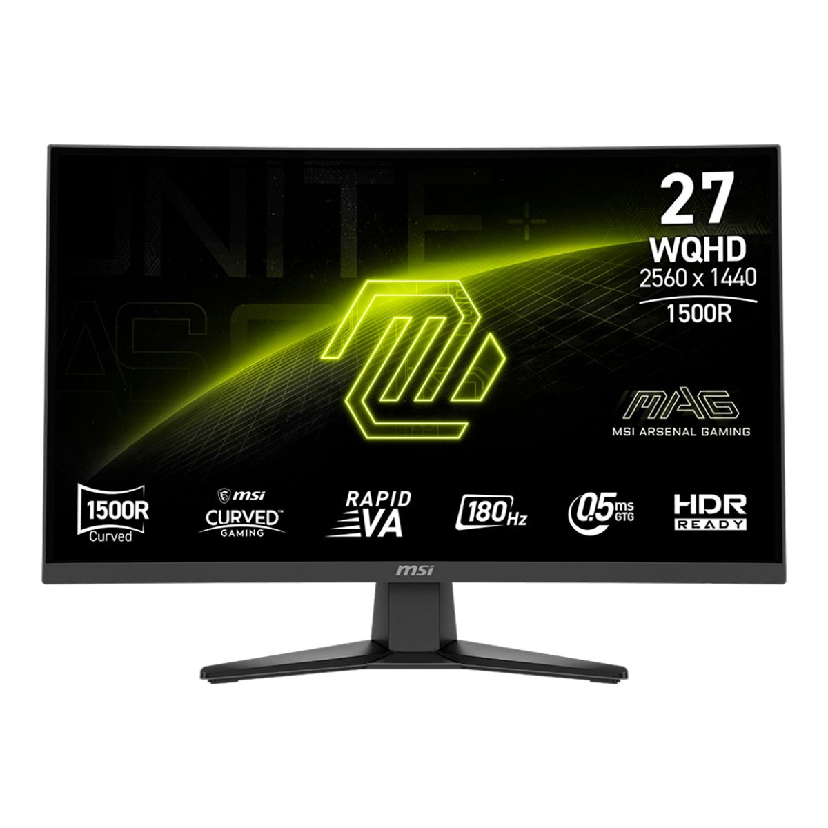 GENERAL - MONITOR MSI 275CQF-E18 27 QHD CURVO 180HZ 5MS HDMI PN MAG-275CQF-E18