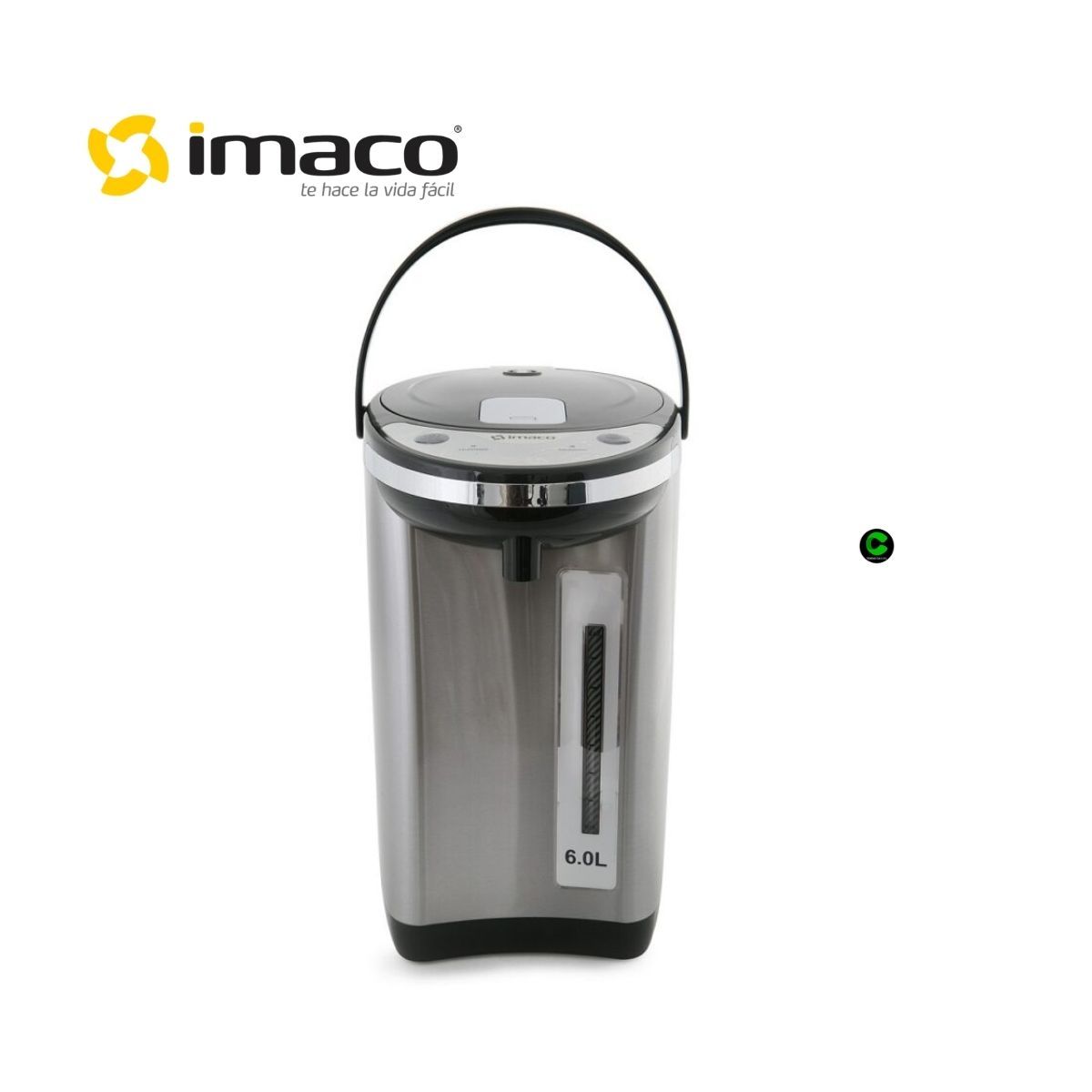 Imaco - Termo Hervidor Eléctrico IMACO 6 Litros Acero Inox TP6075SS