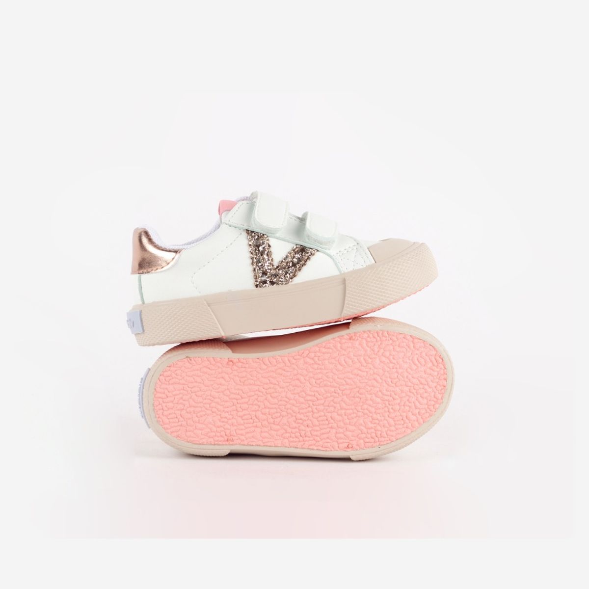 VICTORIA - ZAPATILLA BASKET TIRAS GLITTER