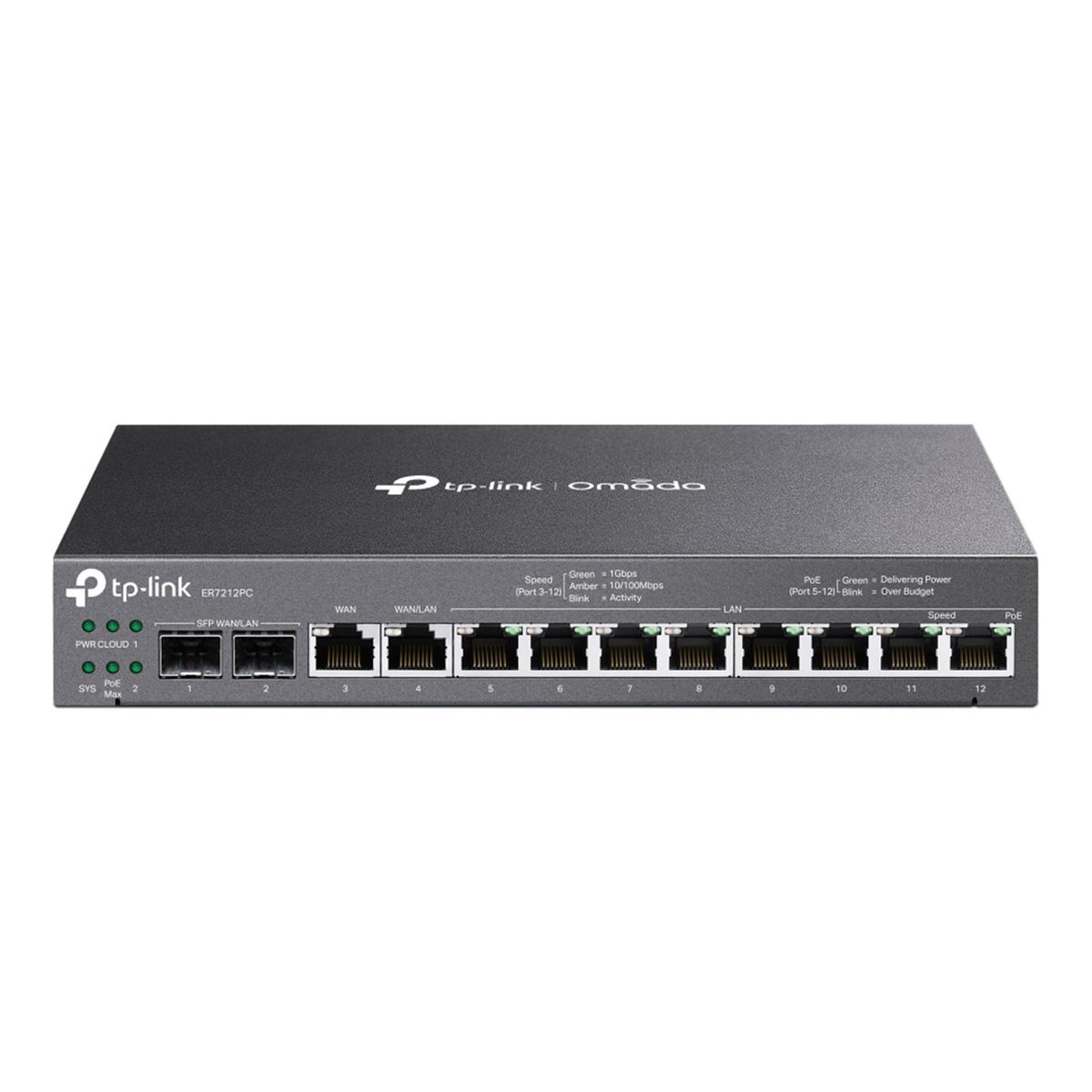 TP LINK - Router TP-Link Omada VPN Gigabit 3en1 2 puertos SFP 110W l PN ER7212PC