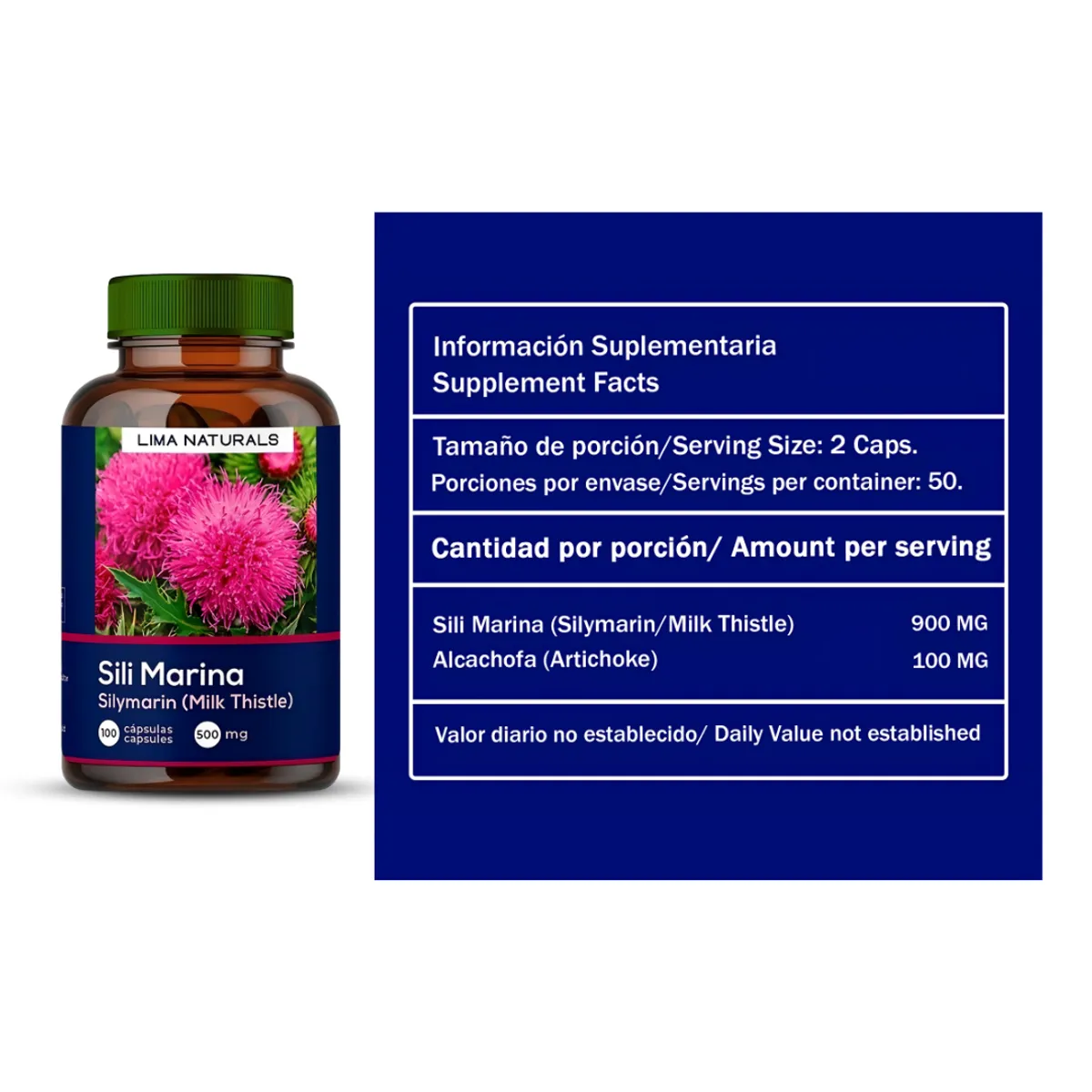 LIMA NATURALS - Silimarina Lima Naturals - 100 Cápsulas