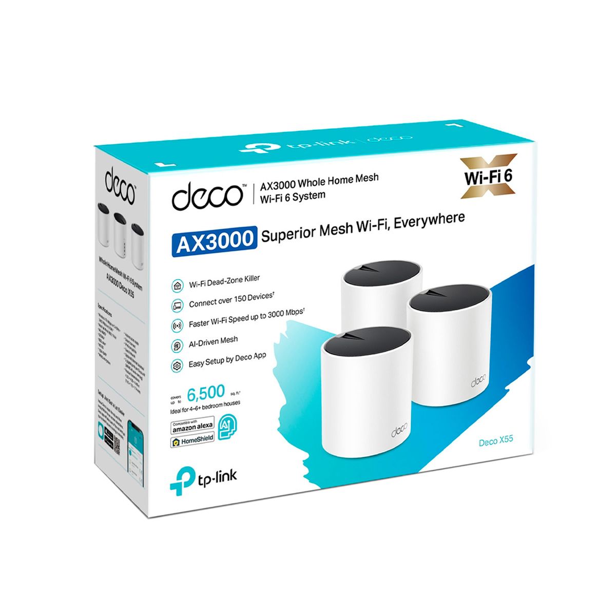 TP LINK - TP-Link Deco Wi-Fi 6 Mesh-AX3000 Dual Band 5 GHz l PN DECO X553-PACK
