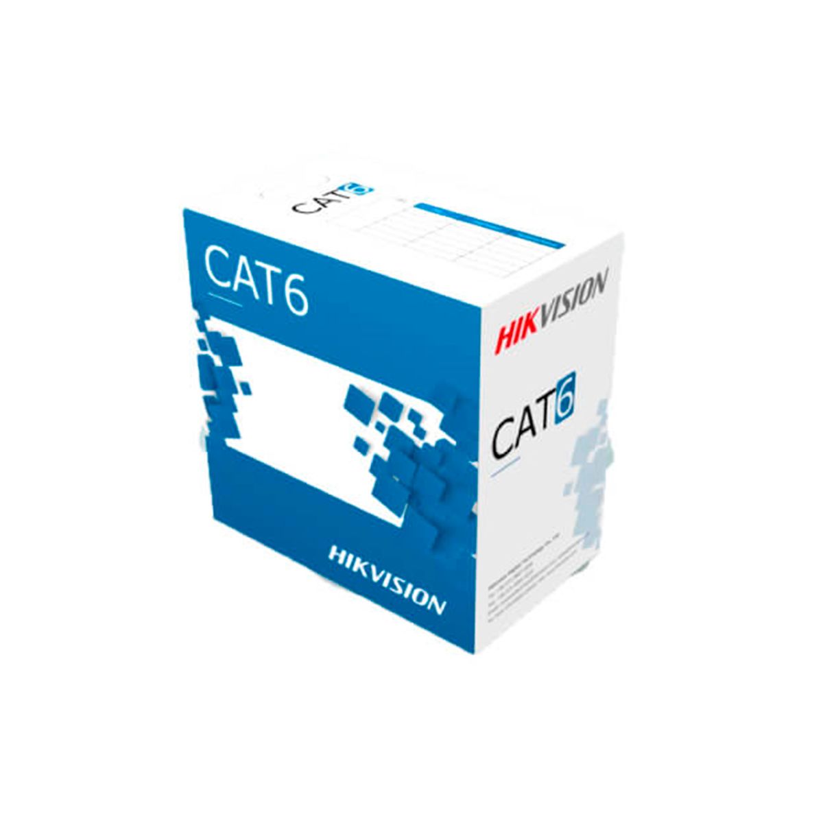 Hikvision - ROLLO DE CABLE HIKVISION 4 PARES INTERIOR CAT6 l P-N HK-DS-1LN6-UE-W