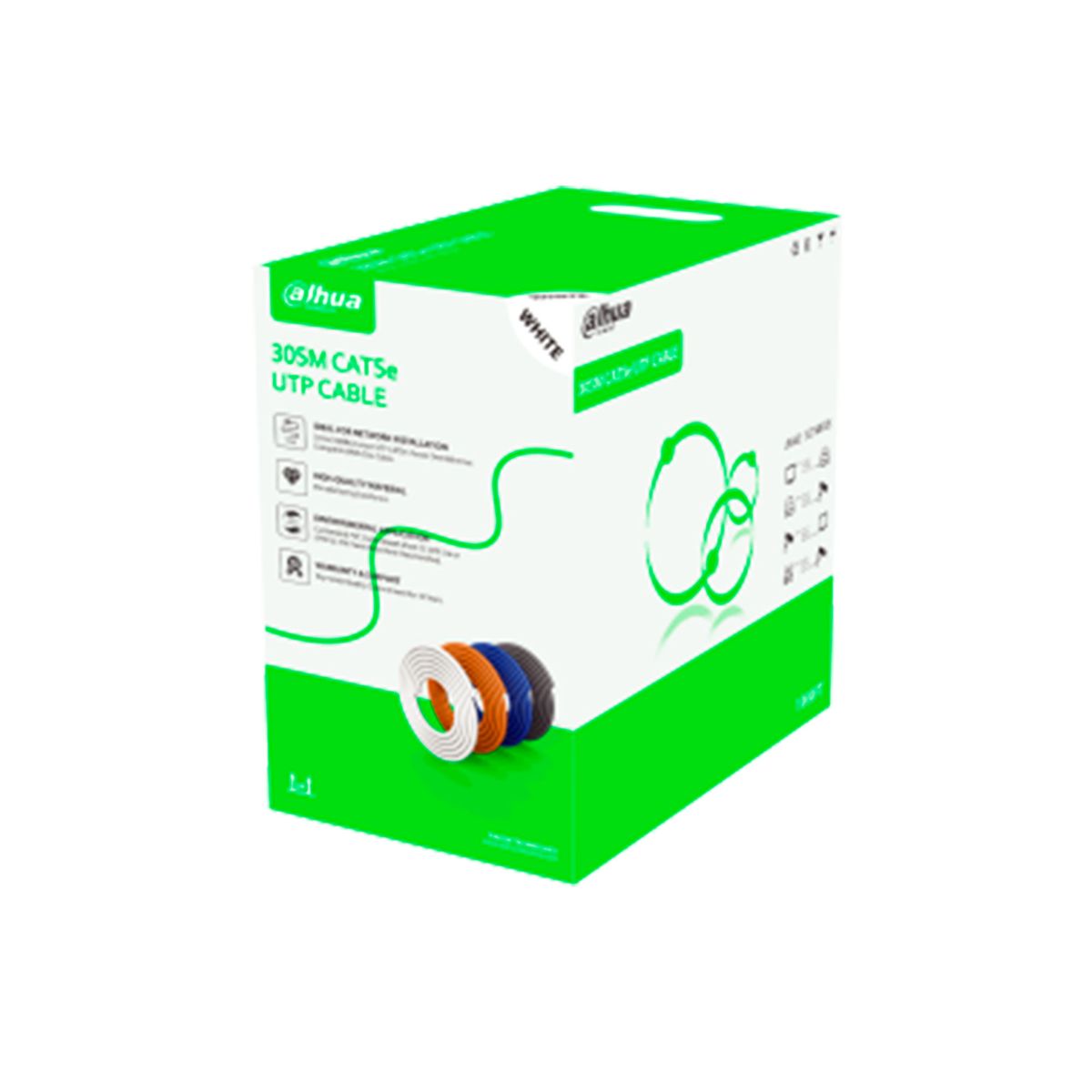 DAHUA - CABLE UTP DAHUA CAT5E COLOR NARANJA COBRE 24AWG l PN DH-PFM922I-5EUN-C