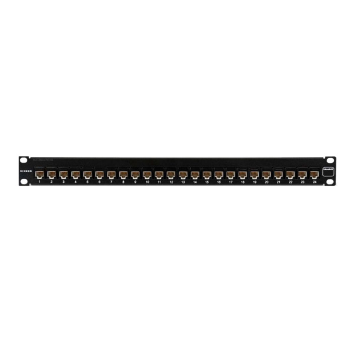GENERAL - PATCH PANEL MODULAR 24 PUERTOS ULTRAMAX CAT6 NEGRO l PN UP6-F1-24K-RS