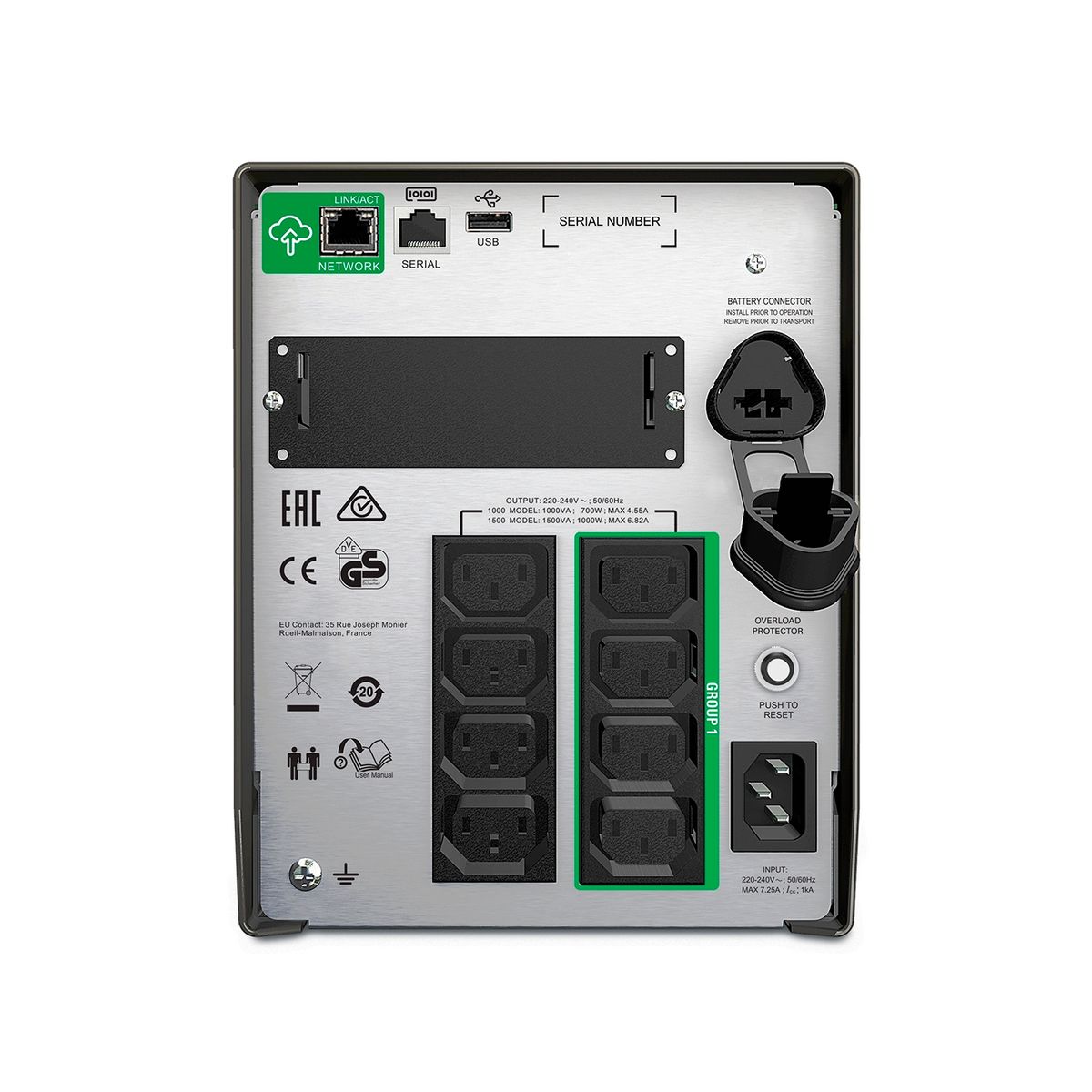 APC - UPS 1500VA1000W APC SMART SMT1500IC P-NSMT1500IC