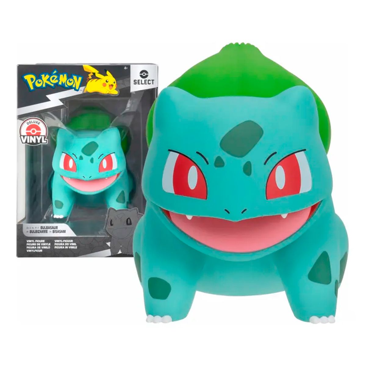 JAZWARES - Figura Vinilo de Lujo Pokemon Bulbasaur 20 cm