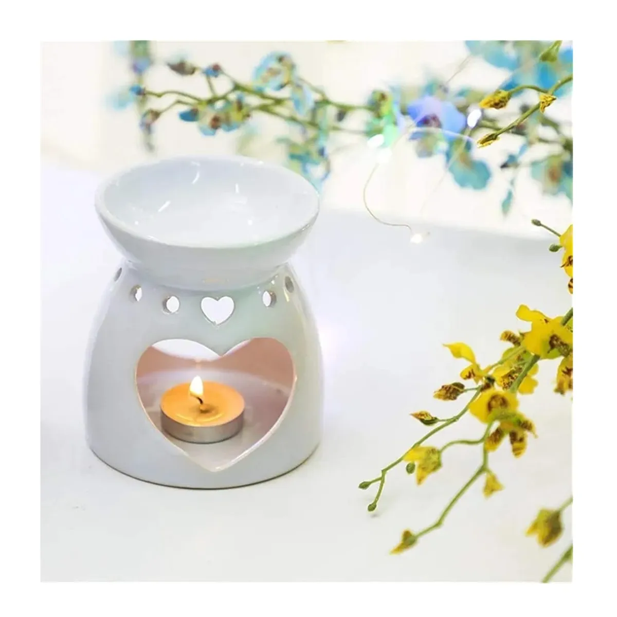 GENERICO - QUEMADOR DE VELAS AROMATERAPIA DE CERAMICA
