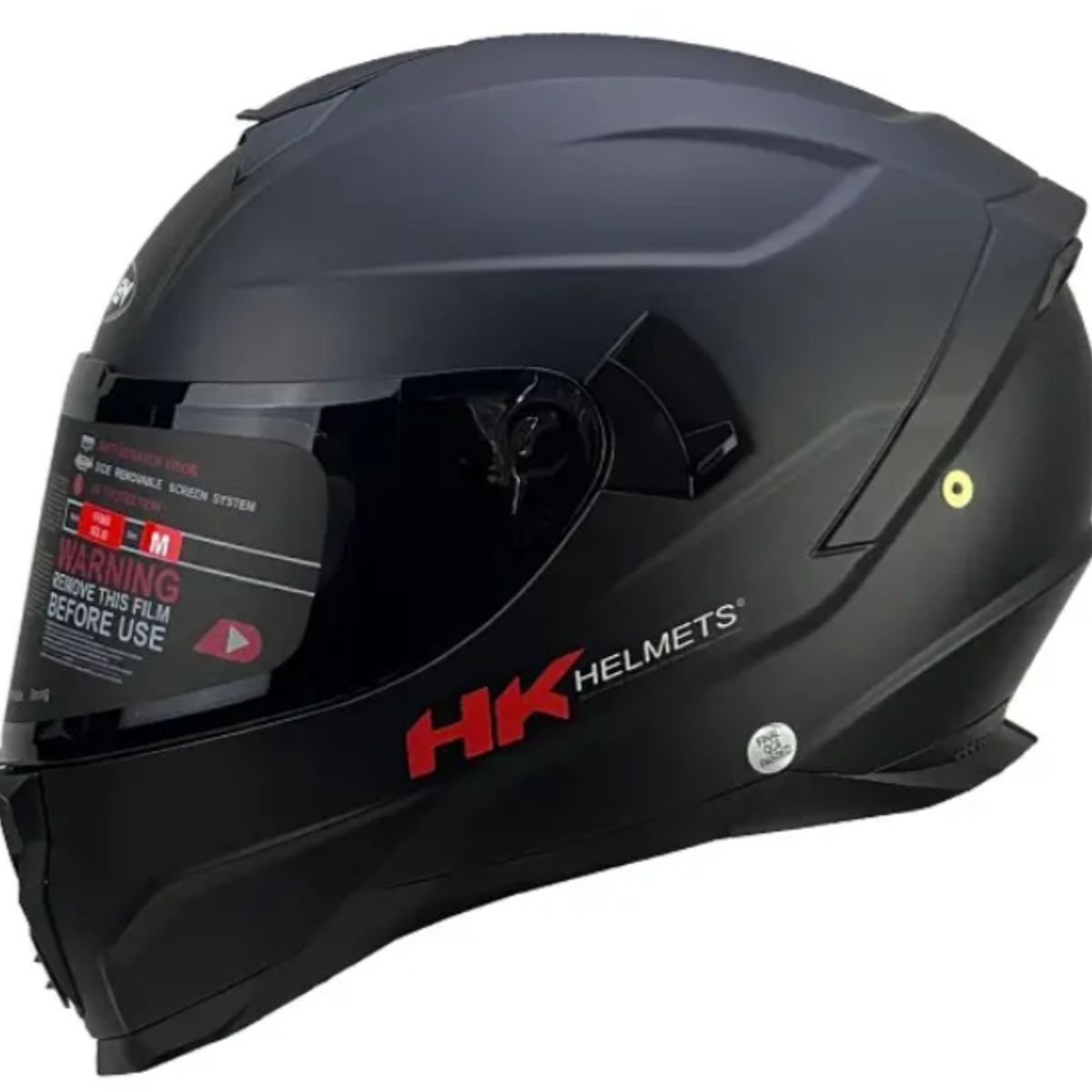 GENERICO - CASCO HOKEN FF869 HIGHER NEGRO MATE  VISOR OSCURO CERTIFICADO ECER-22.06 Y DOT