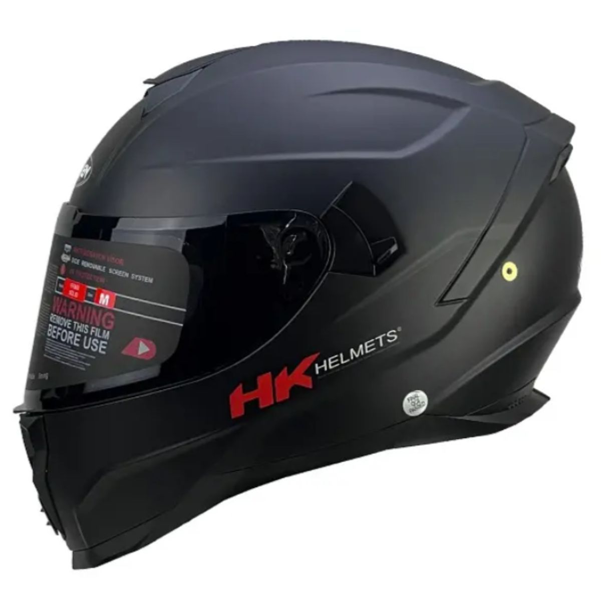 GENERICO - CASCO HOKEN FF869 HIGHER NEGRO MATE  VISOR OSCURO CERTIFICADO ECER-22.06 Y DOT