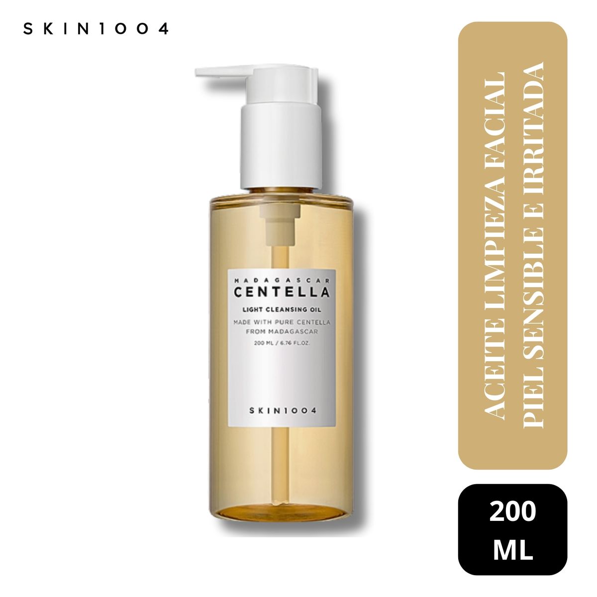 SKIN1004 - Aceite Limpieza Facial Piel Sensible - Madagascar Centella Light Cleansing Oil 200ml