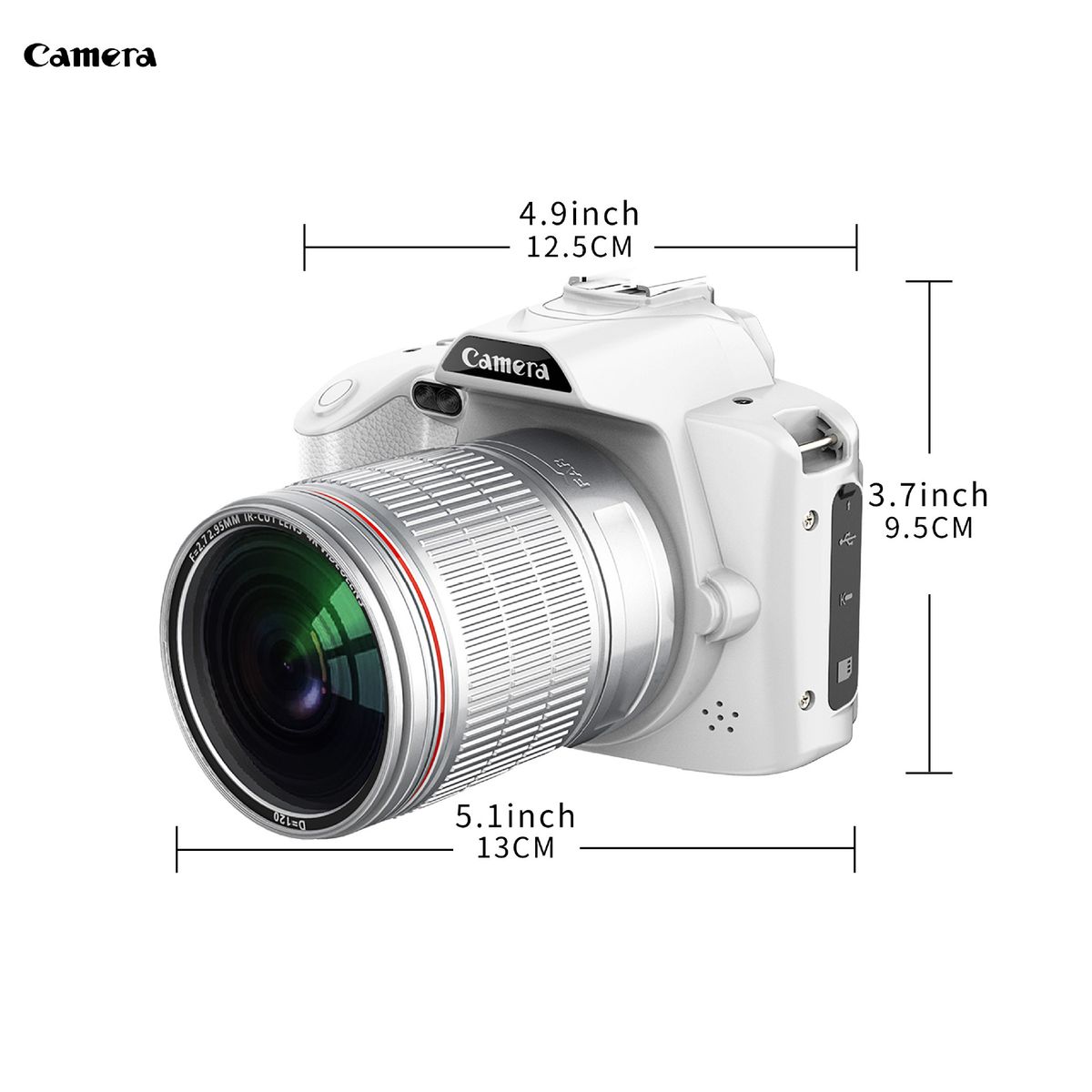 PUREPOWER - Cámara Digital De HD 64 MP Con Zoom Antivibración16x y WIFI ,Free 32GB lenovo TF card