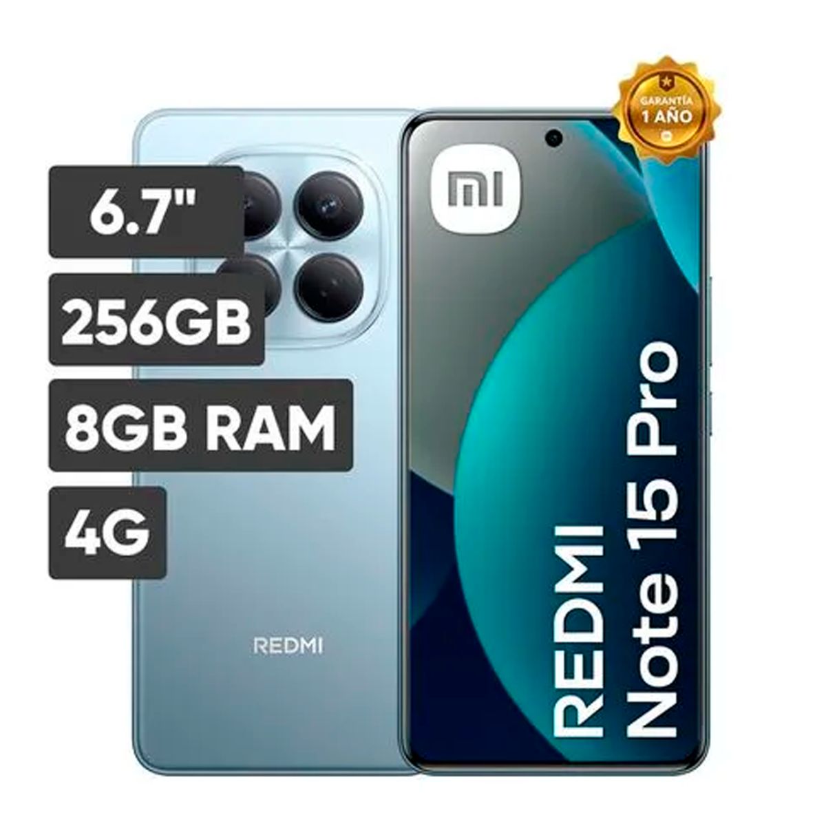 XIAOMI - REDMI NOTE 15 PRO 4G 8RAM 256GB  AZUL