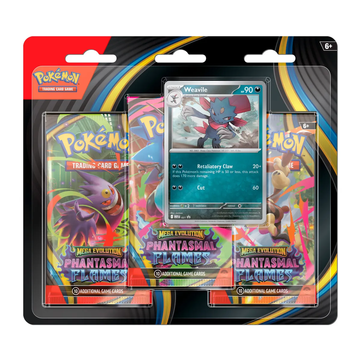 POKEMON - POKEMON TCG TRIPACK BOOSTERS PHANTASMAL FLAMES EN ESPAÑOL